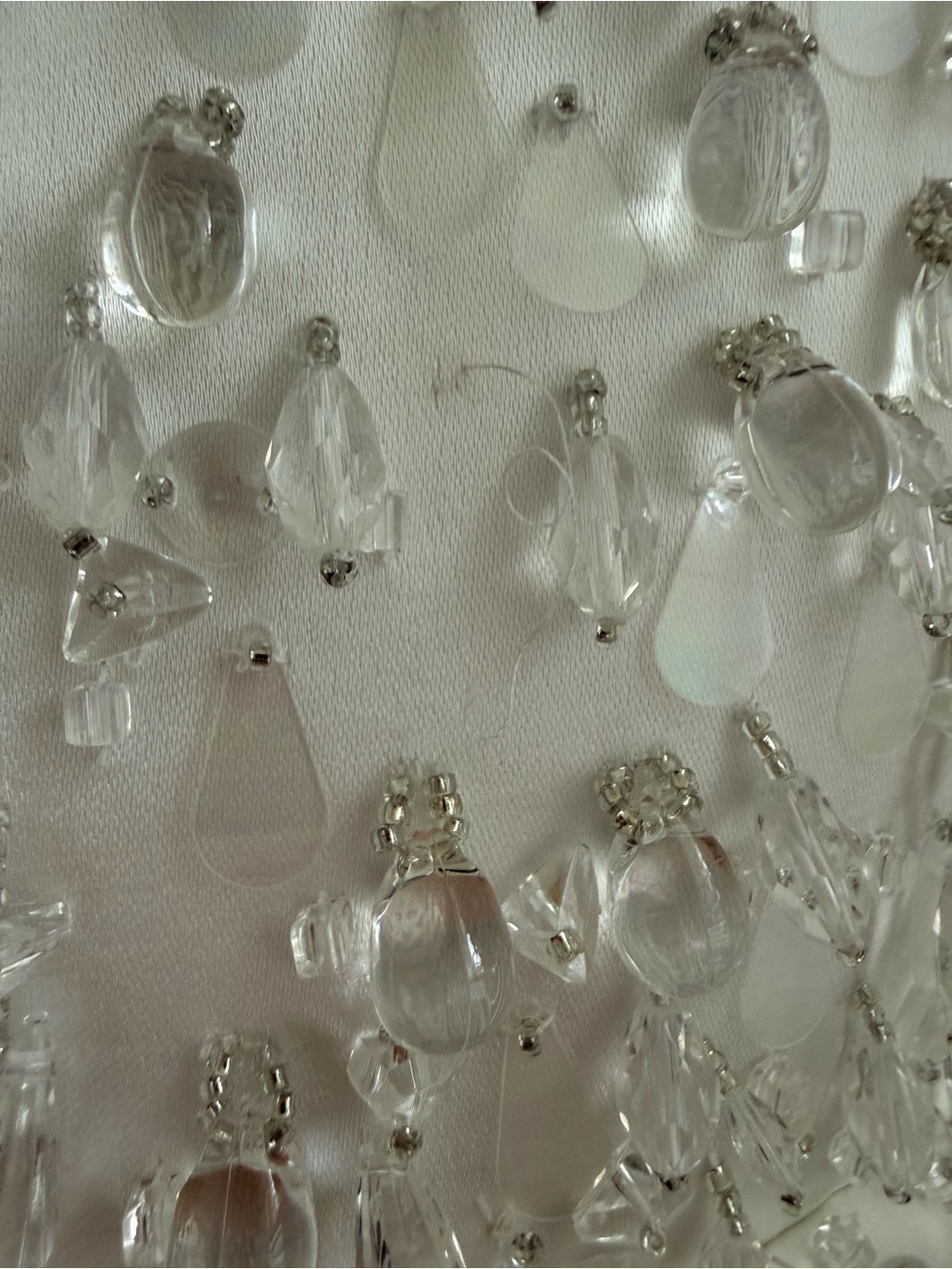NWT Retrofete Cornelia Crystal Embellished White Mini Short Dress Sz XL - Picture 10 of 11
